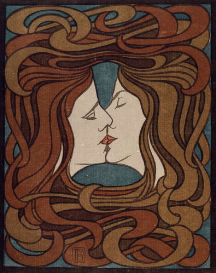 Der Kuss by Peter Behrens, 1898